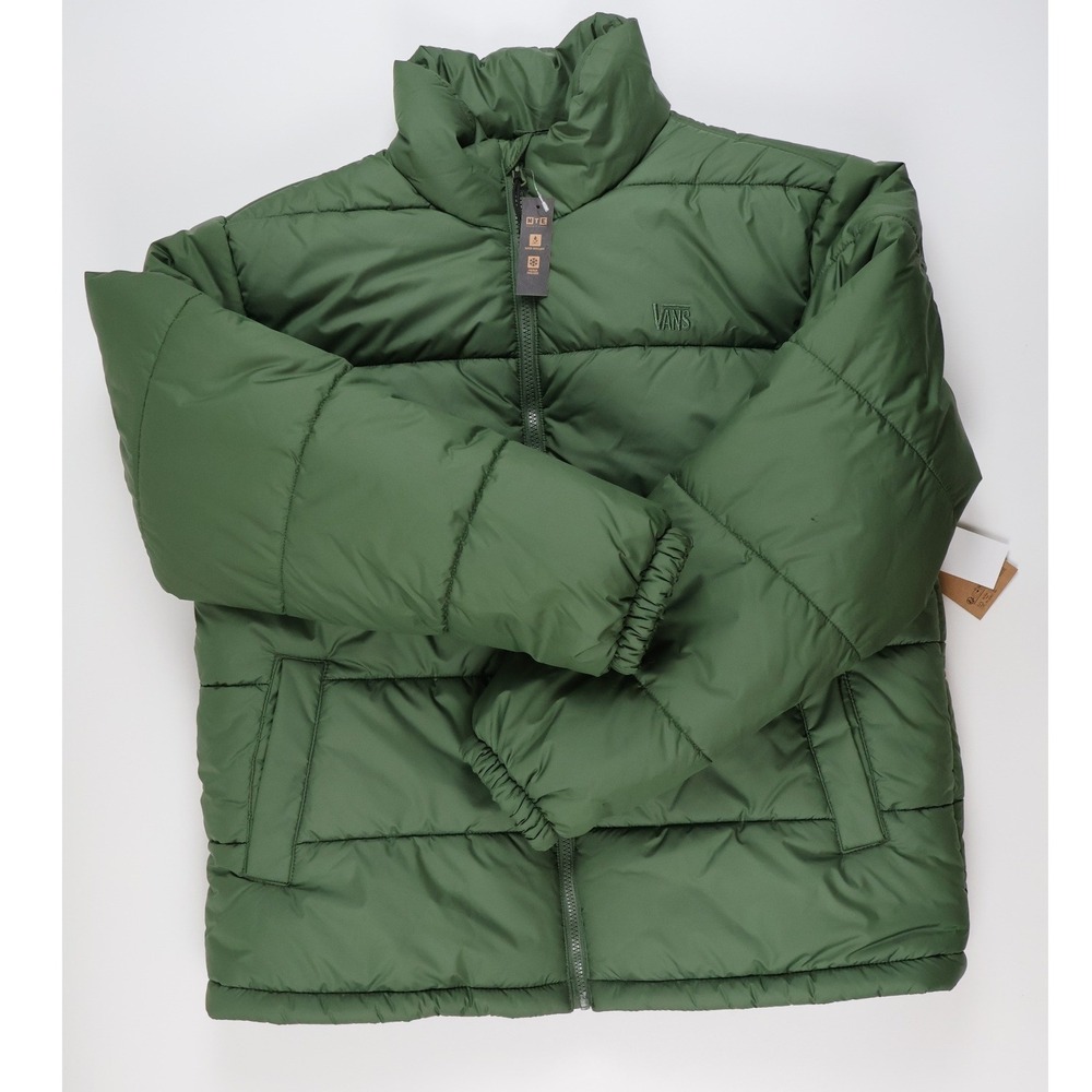 Vans Jacket MTE Puffer Green Solid Medium NWT